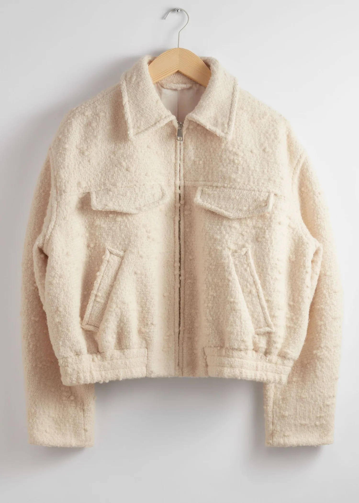 Sale Oversized Jakke Med Lynlas Kvinder Frakker & Jakker