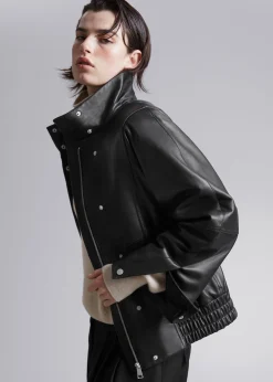 Best Oversized Laederjakke Kvinder Frakker & Jakker