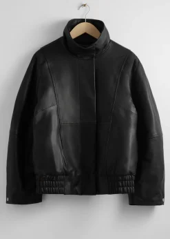 Best Oversized Laederjakke Kvinder Frakker & Jakker