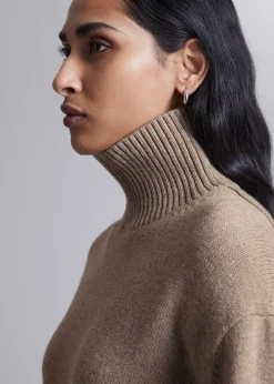 Shop Oversized Rullekrave Merino Troje Kvinder Strik