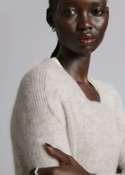 Discount Oversized Strik Midikjole Kvinder Kjoler