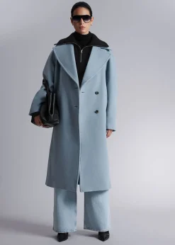 Store Oversized Uldfrakke Kvinder Frakker & Jakker