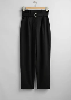 Cheap Paperbag Taljebukser Kvinder Bukser