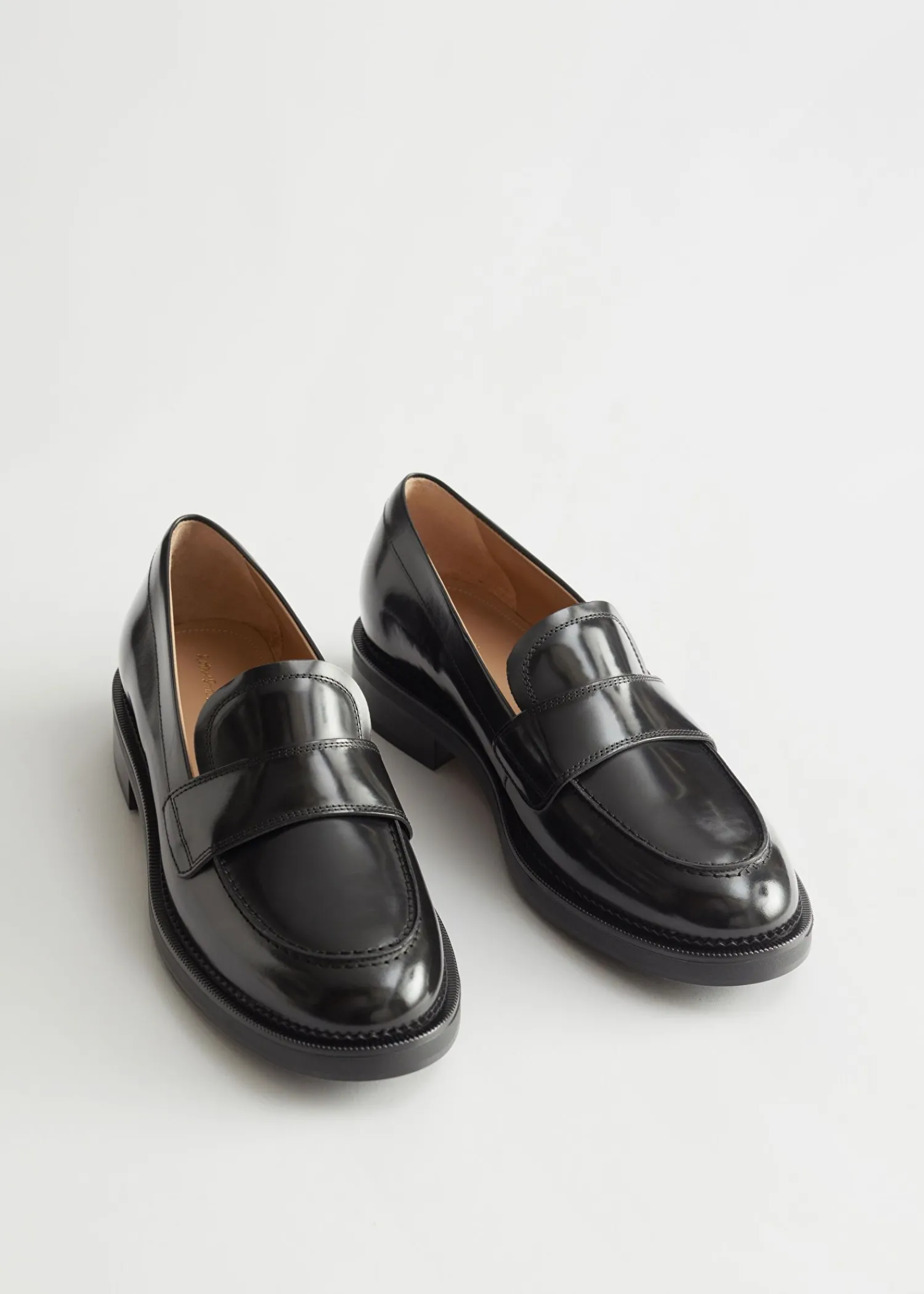 Store Penny Loafers I Laeder Kvinder Lejligheder