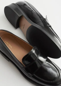 Store Penny Loafers I Laeder Kvinder Lejligheder