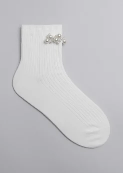 Cheap Perleudsmykkede Ankelsokker Kvinder Strømper Og Strømpebukser