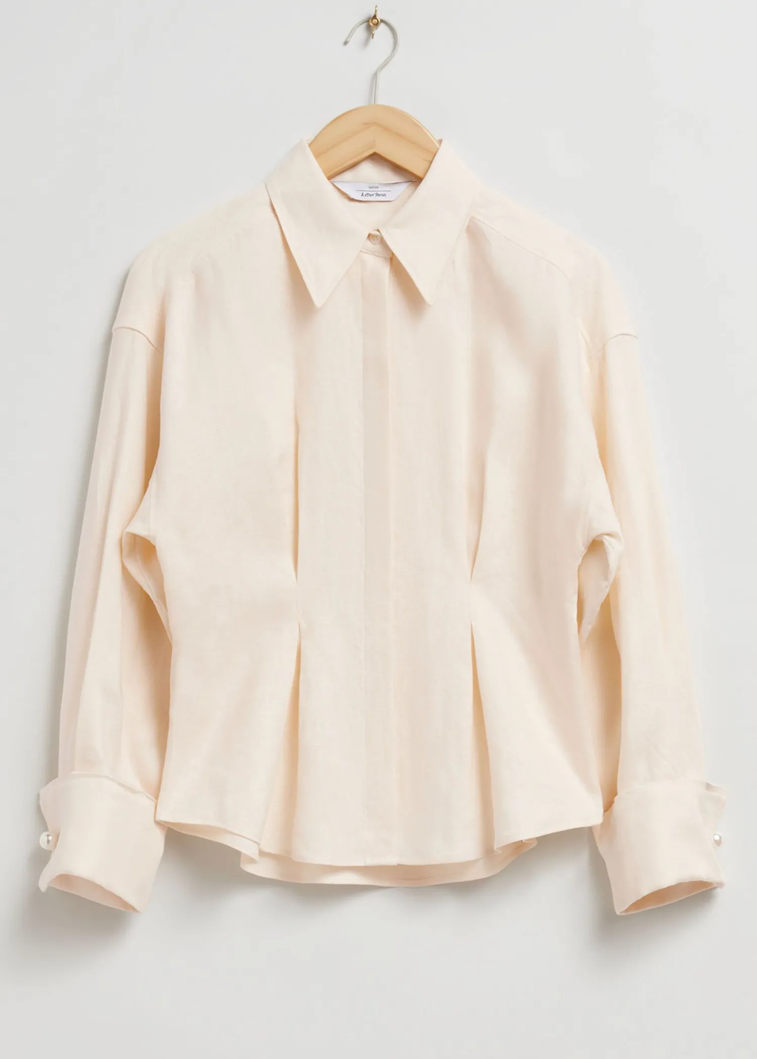 Cheap Plisseret Detalje Horskjorte Kvinder Bluser Og Skjorter