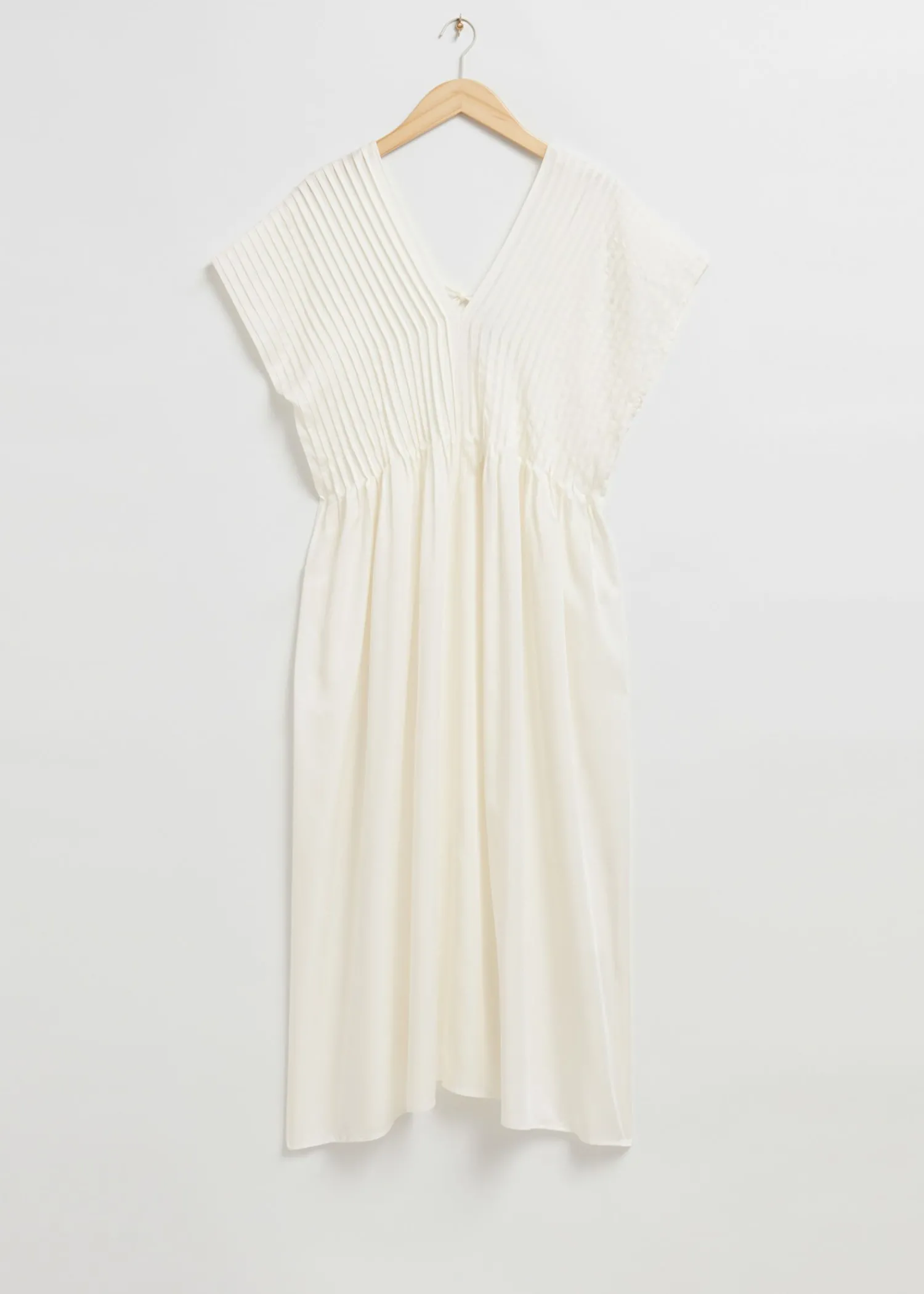 Hot Plisseret Midi Kaftan Kjole Kvinder Kjoler