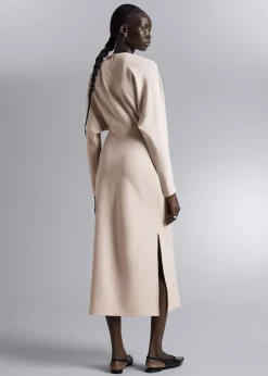 Hot Plisseret Midikjole Kvinder Kjoler