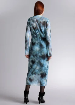 Best Sale Plisseret Midikjole Kvinder Kjoler