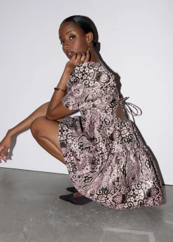 Cheap Puff Sleeve Mini Kjole Kvinder Kjoler