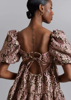 Cheap Puff Sleeve Mini Kjole Kvinder Kjoler