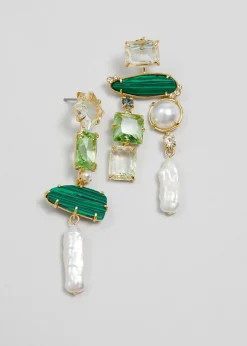 Best Rhinestone Perle Haengende Oreringe Kvinder Oreringe