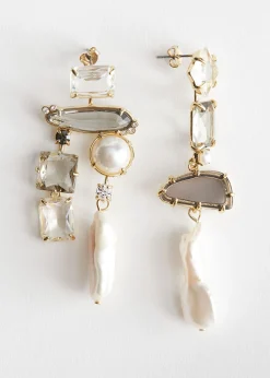 Cheap Rhinestone Perle Haengende Oreringe Kvinder Oreringe