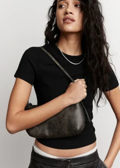 Store Ribbet Cropped T-Shirt Kvinder Toppe