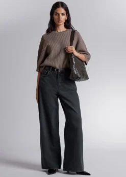 Fashion Ribbet Merino Top Kvinder Toppe