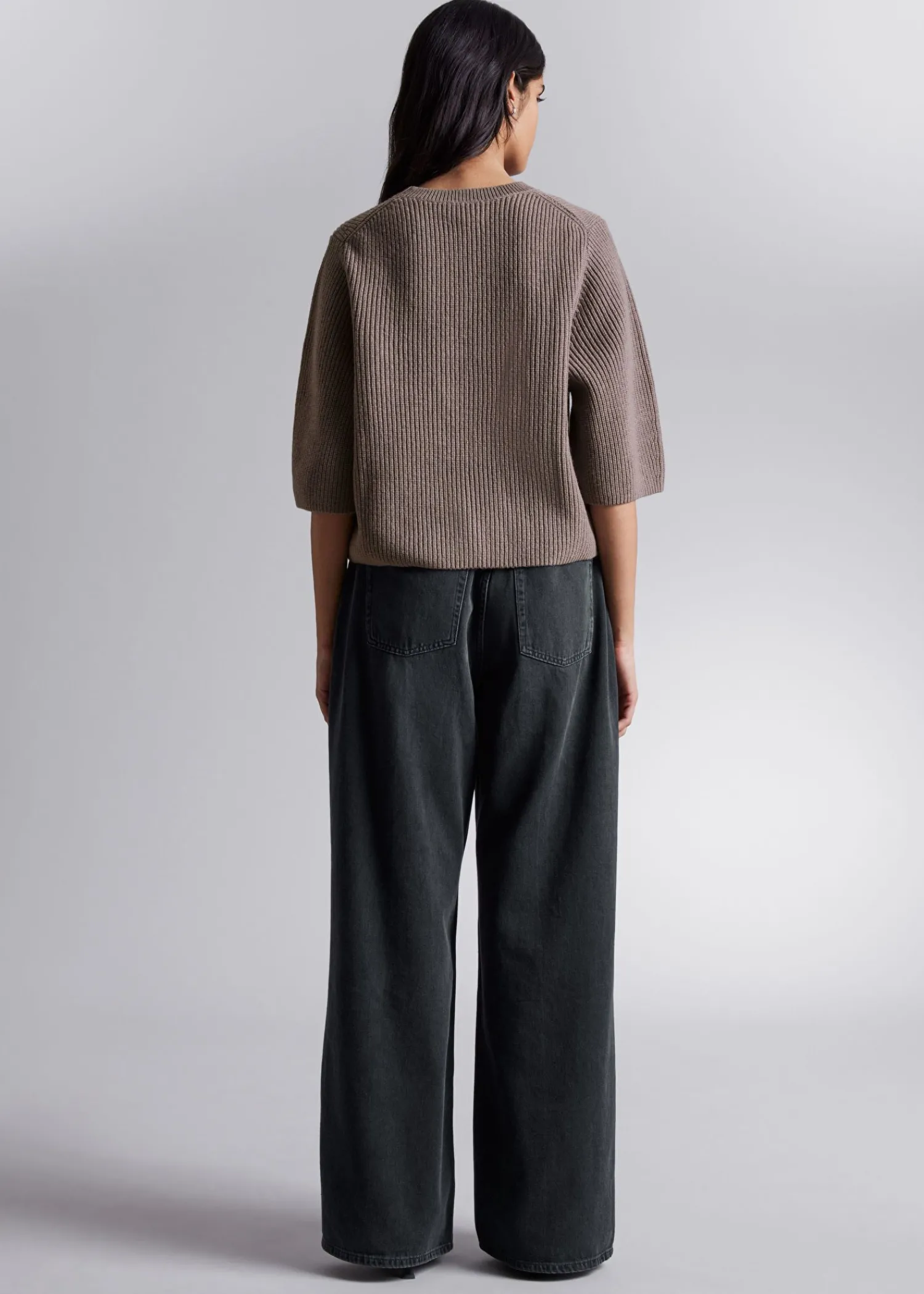 Fashion Ribbet Merino Top Kvinder Toppe