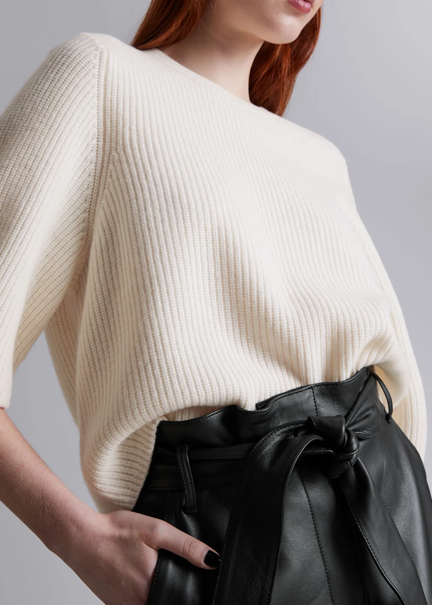 Cheap Ribbet Merino Top Kvinder Toppe