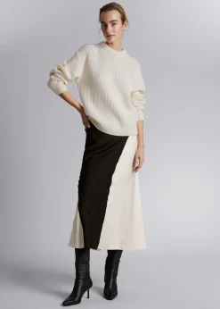 Online Ribbet Striktroje Kvinder Strik