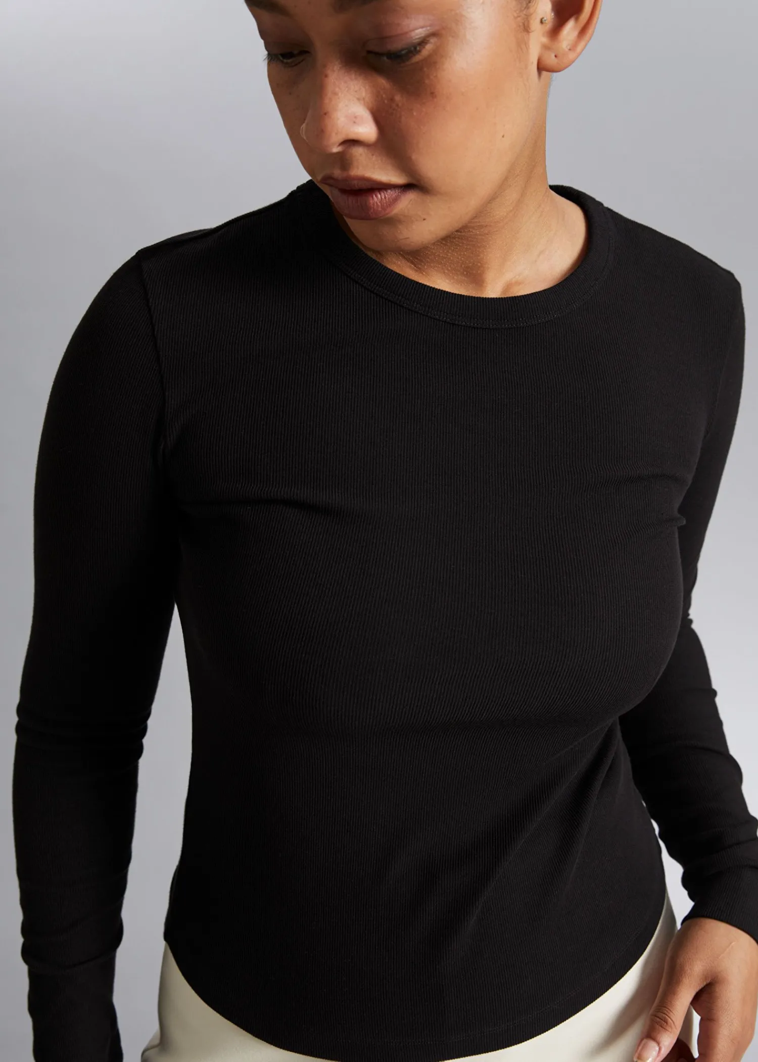 Sale Ribbet Top Kvinder Toppe