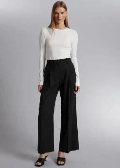 Store Ribbet Top Kvinder Toppe