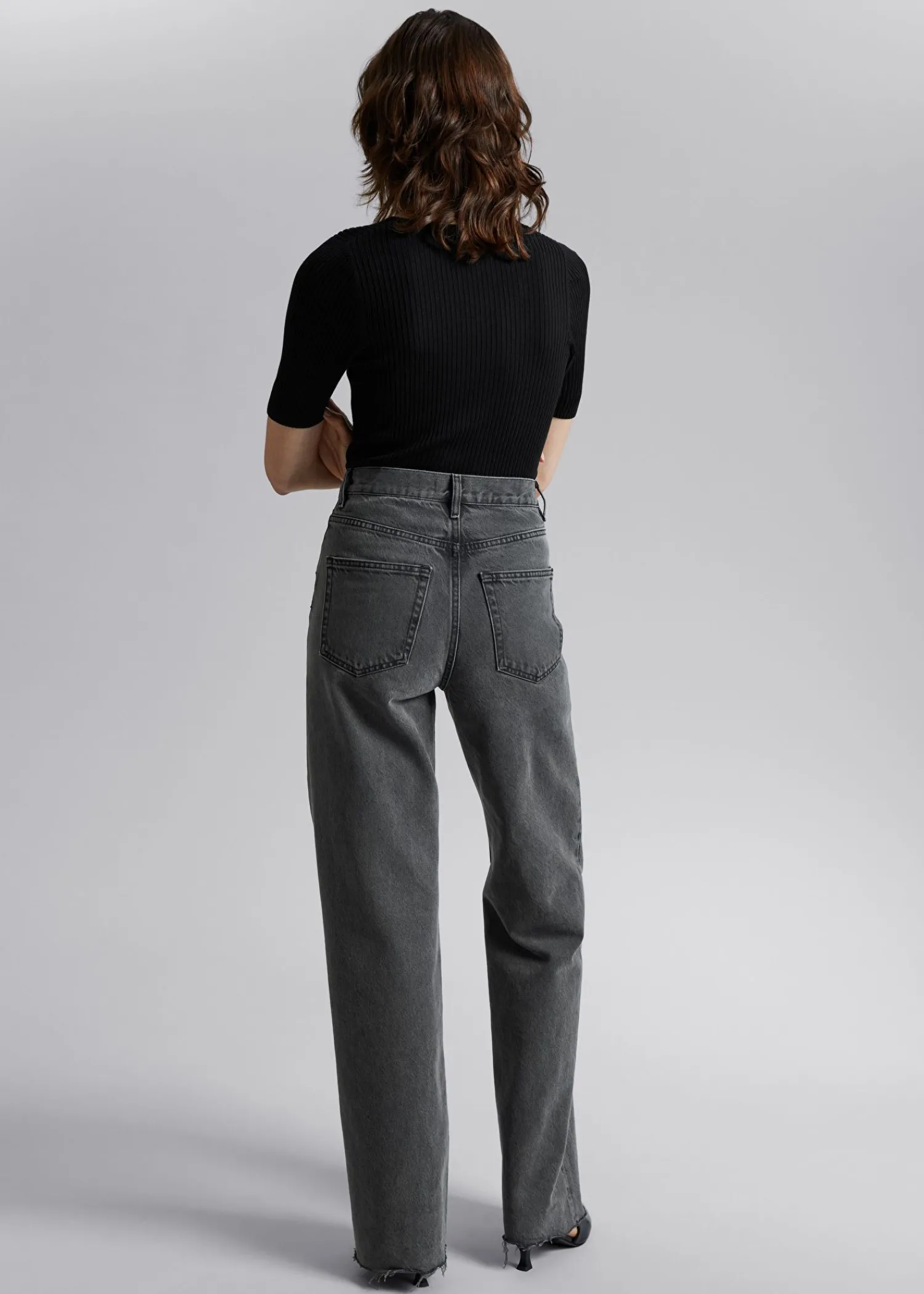 Sale Ribbet T-Shirt Kvinder Toppe