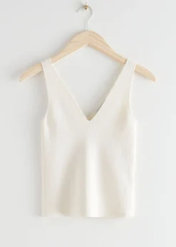 Best Sale Ribstrik Tanktop Kvinder Toppe