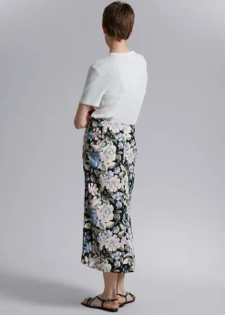 Cheap Ruched Midi-Nederdel Kvinder Nederdele