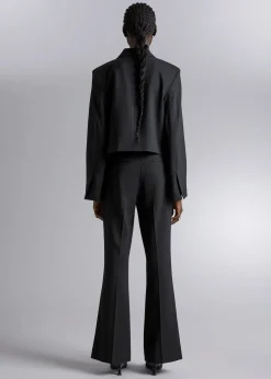 New Skraeddersyede Bootcut Bukser Kvinder Sæt Og Dragter