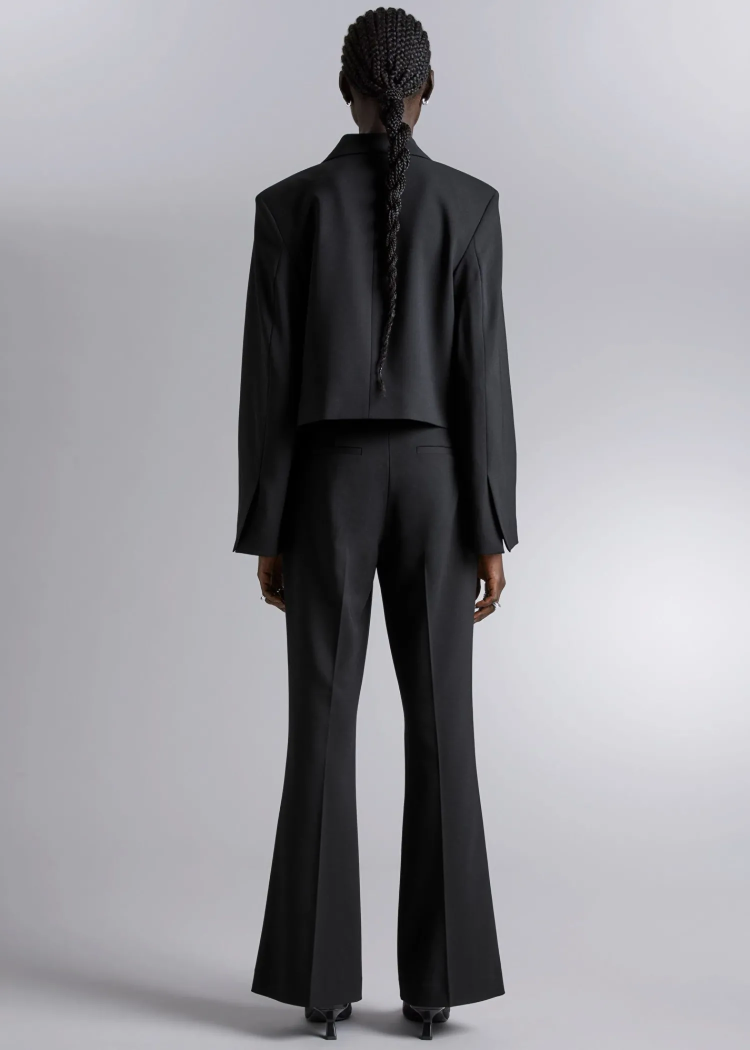 New Skraeddersyede Bootcut Bukser Kvinder Sæt Og Dragter