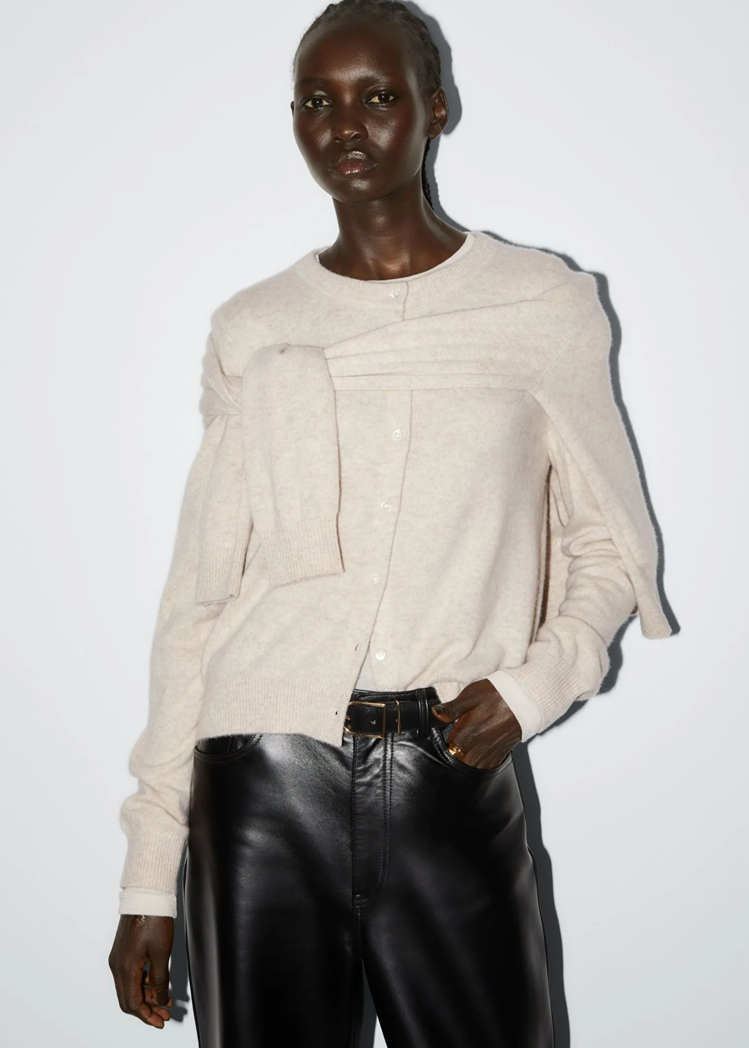 Store Slank Cashmere Cardigan Kvinder Kashmir