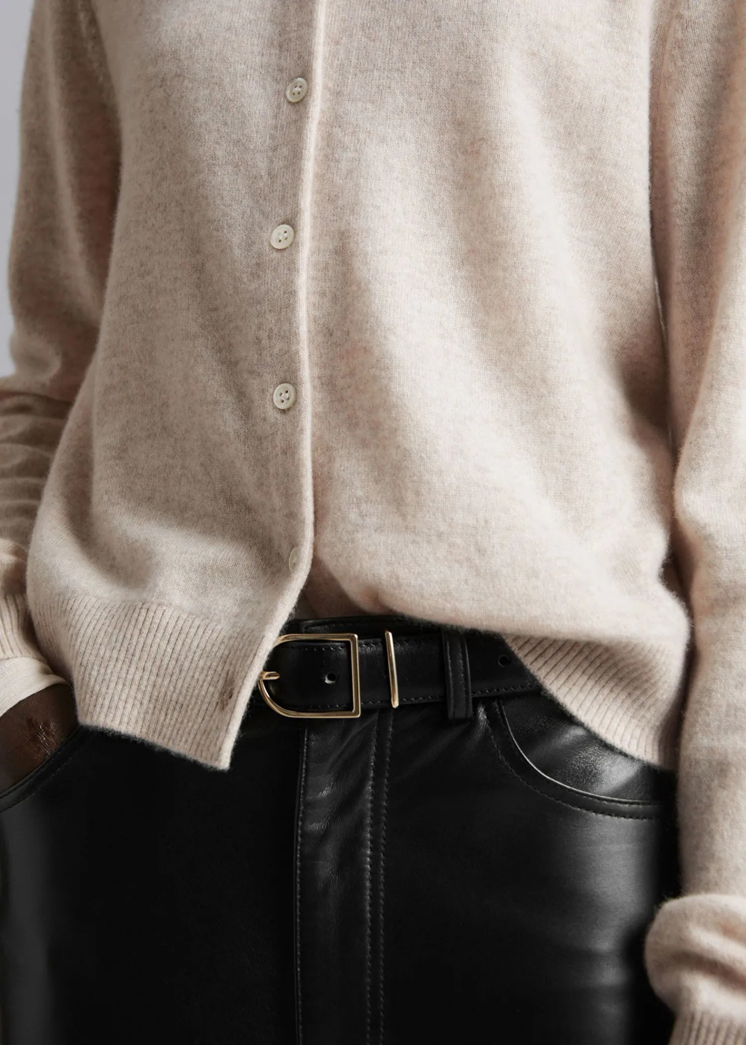 Store Slank Cashmere Cardigan Kvinder Kashmir