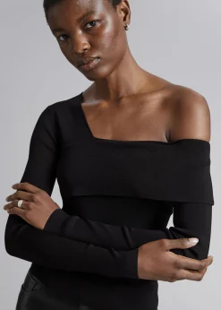 Store Slank En-Skulder Top Kvinder Toppe