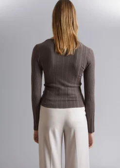 Outlet Slank Merino Top Kvinder Toppe