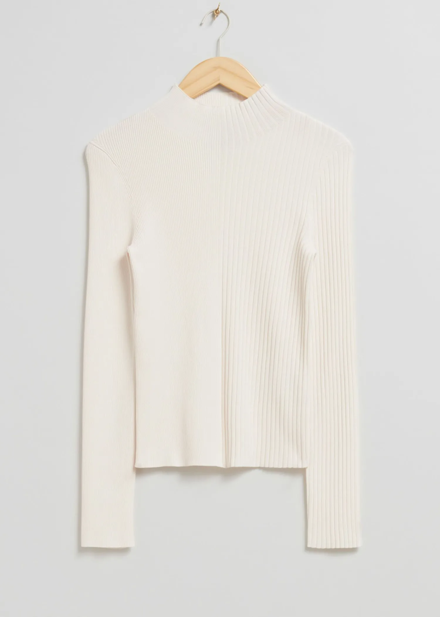 Best Sale Slank Mock-Neck Top Kvinder Toppe