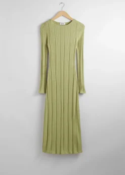 Best Sale Slim Strik Maxikjole Kvinder Kjoler