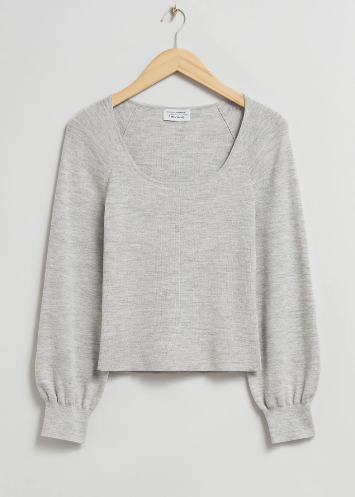 Cheap Slim-Fit Blod Strik Top Kvinder Toppe