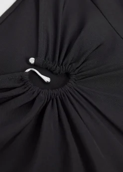 Clearance Slim-Fit Hook Detail Top Kvinder Toppe