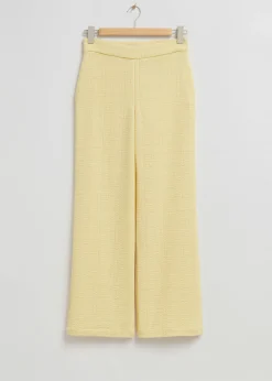 Hot Slim-Fit Tweed Bukser Kvinder Sæt Og Dragter