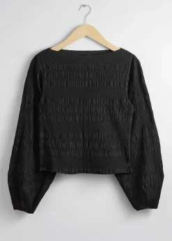 Sale Smocket Bluse Kvinder Bluser Og Skjorter