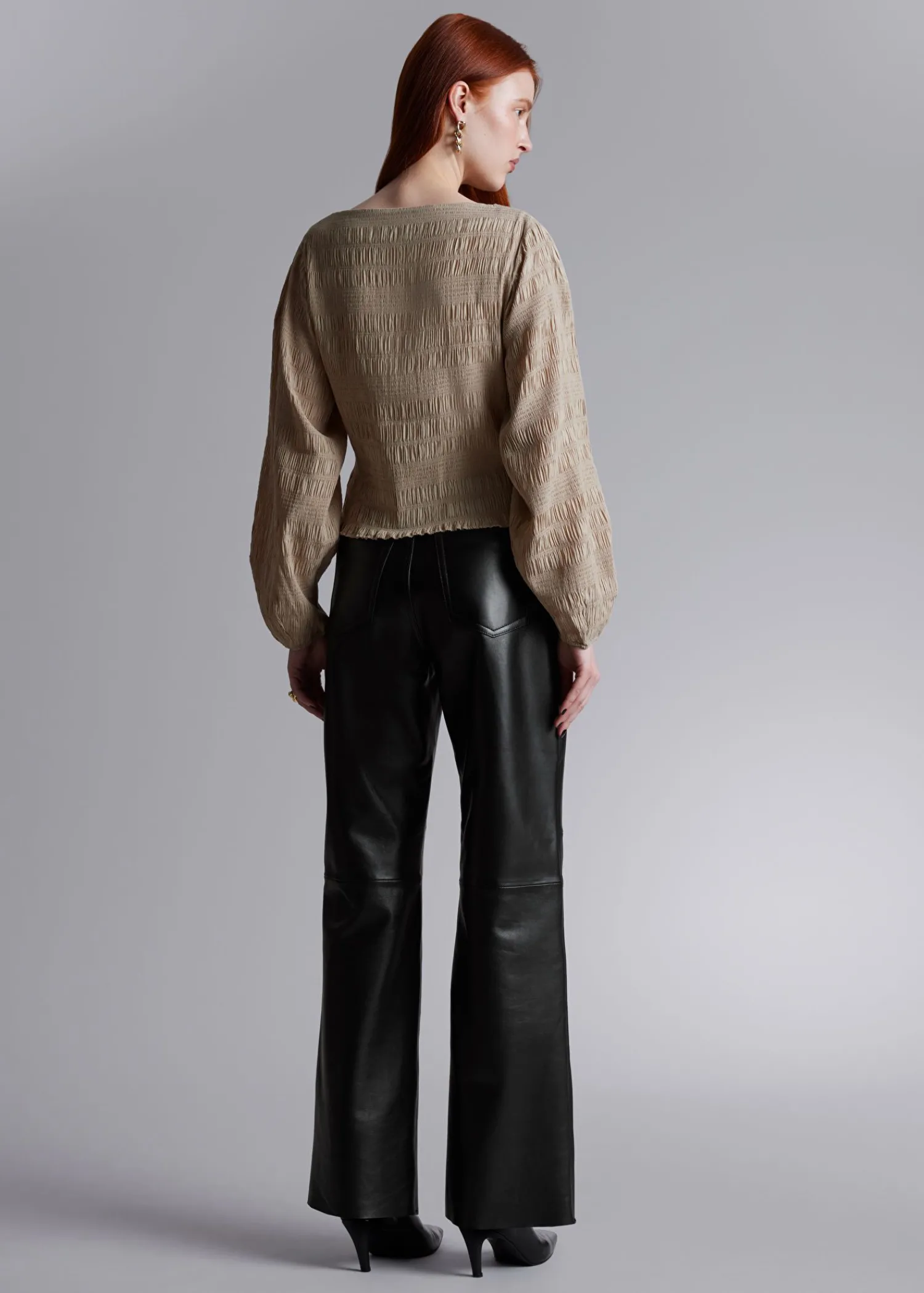 Shop Smocket Bluse Kvinder Bluser Og Skjorter