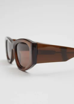 Clearance Sporty Silhouette Acetate Solbriller Kvinder Solbriller