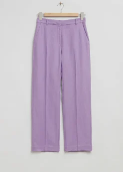 Online Straight Press Crease Horbukser Kvinder Sæt Og Dragter