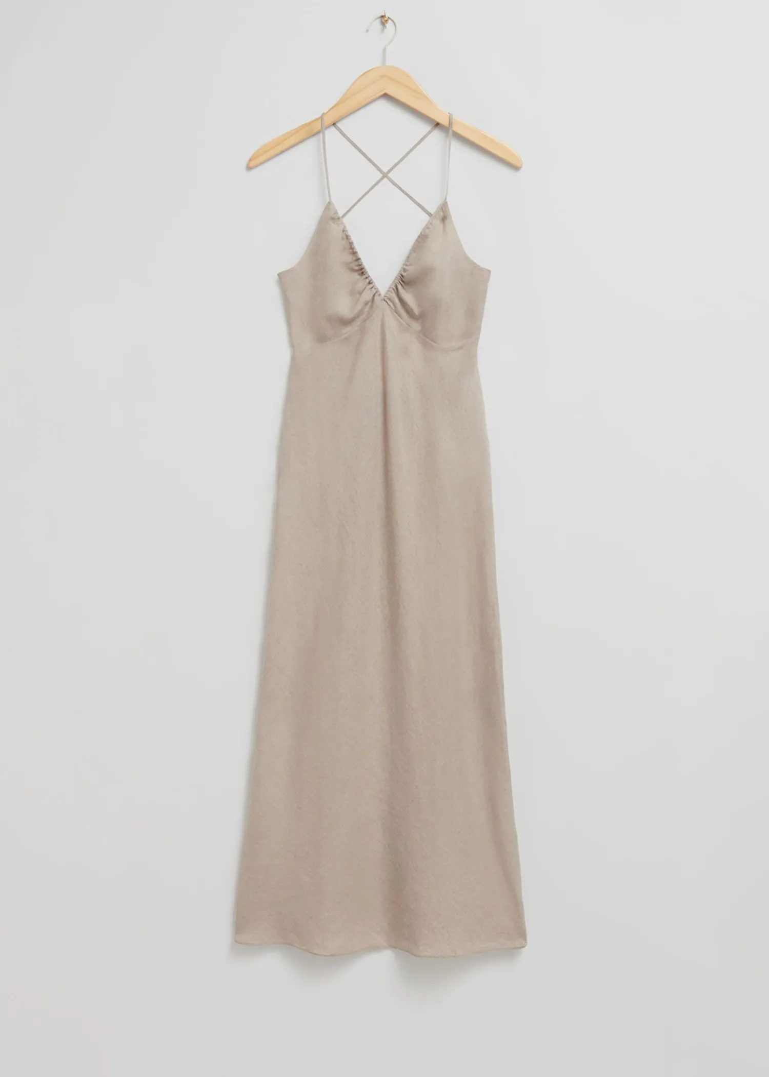 Flash Sale Strappy Kjole Med Aben Ryg Kvinder Kjoler