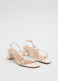 Fashion Strappy Laedersandaler Kvinder Sandaler Med Hael