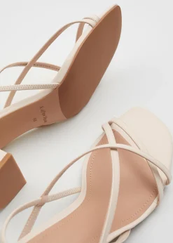 Fashion Strappy Laedersandaler Kvinder Sandaler Med Hael
