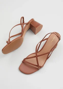 Best Sale Strappy Laedersandaler Kvinder Sandaler Med Hael