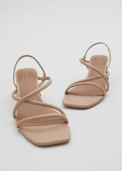 Hot Strappy Sandaler Med Blokhael Kvinder Sandaler Med Hael
