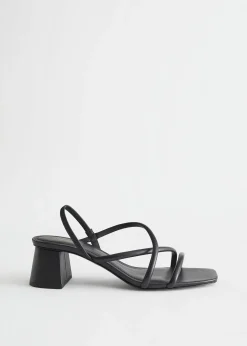 Store Strappy Sandaler Med Blokhael Kvinder Sandaler Med Hael