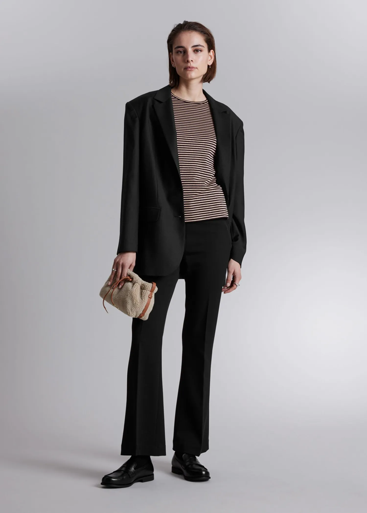 Online Stribet Glitter Top Kvinder Toppe